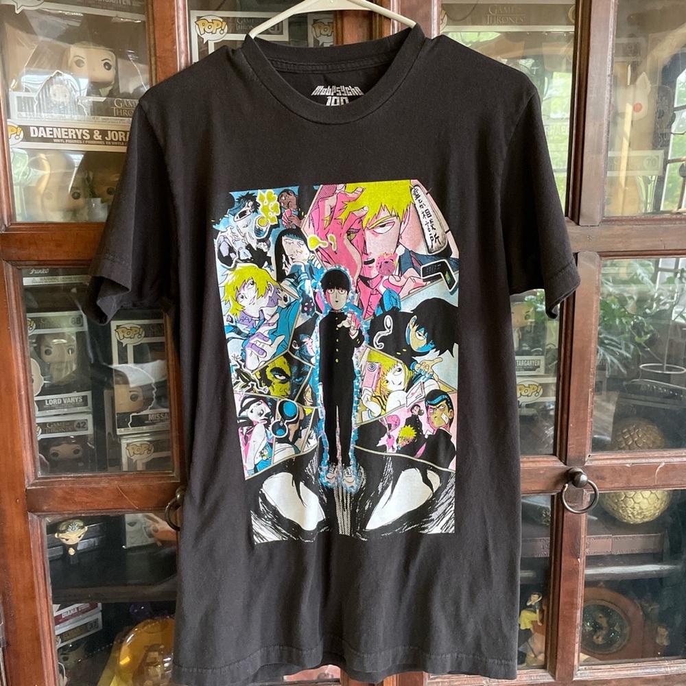 Mob Psycho 100 Anime Black T-Shirt